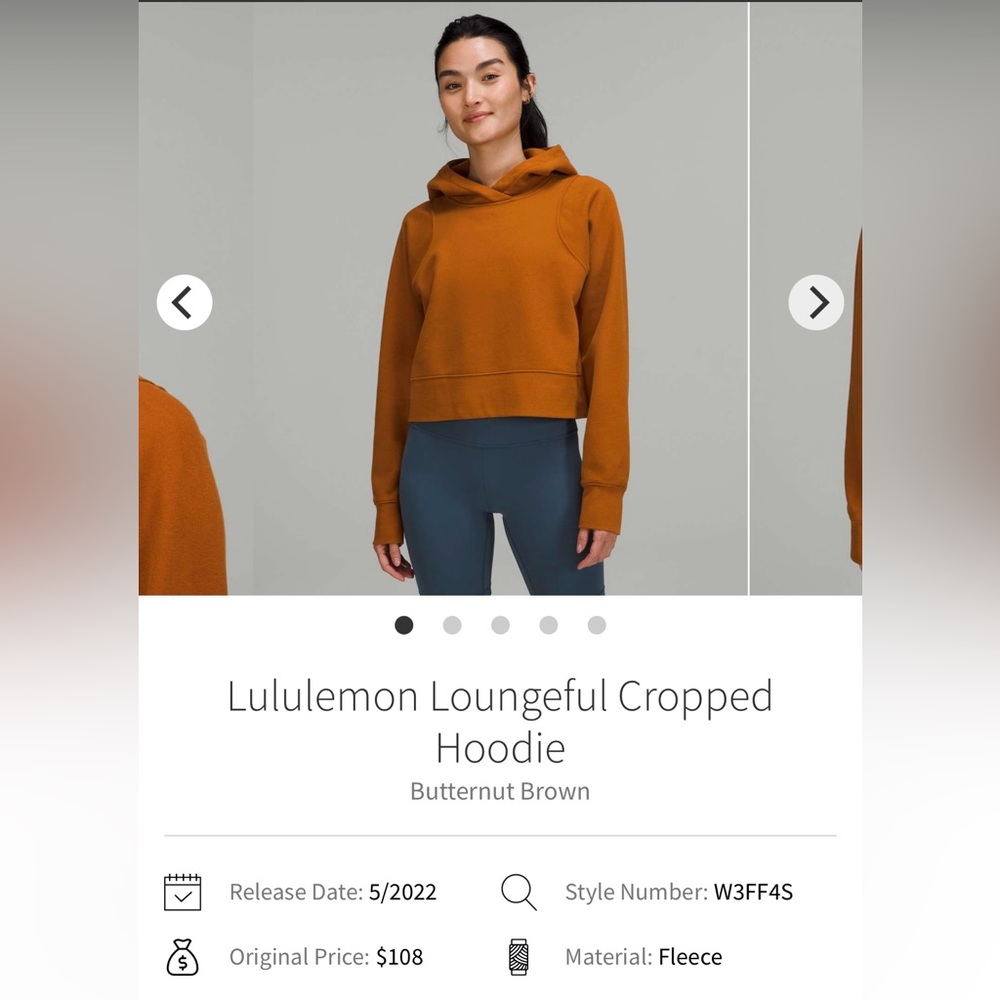 Lululemon cropped hoodie